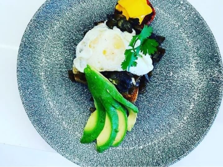 Poached eggs & Mushrooms on Toast