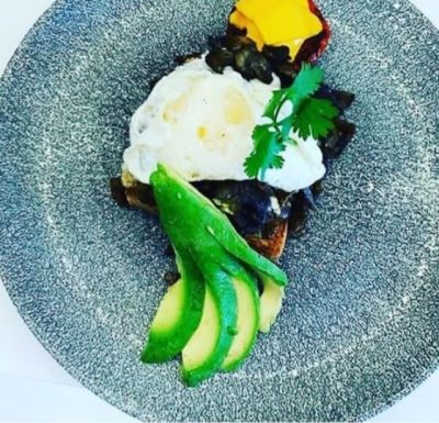 Poached eggs & Mushrooms on Toast